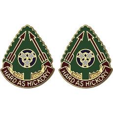 196th Field Artillery Brigade Unit Crest (Hard as Hickory)